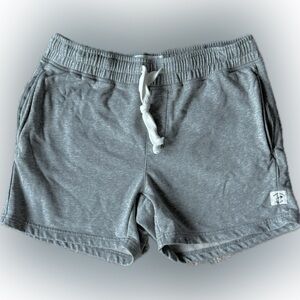 Maamgic Drawstring Elastic Waist Grey Lounge Shorts, Men’s Size Medium